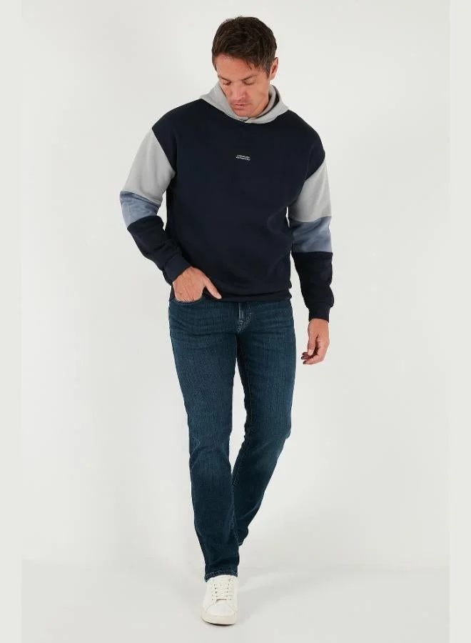 Buratti Buratti Cotton Relaxed Fit Hooded Furry Soft Raised Sweat Men's SWEAT 5905299