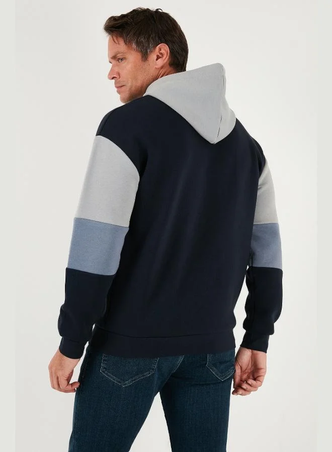 Buratti  Buratti Cotton Relaxed Fit Hooded Furry Soft Raised Sweat Men's SWEAT 5905299 for Men | Best Price UAE