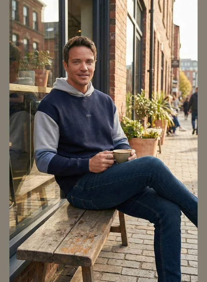 Buratti Buratti Cotton Relaxed Fit Hooded Furry Soft Raised Sweat Men's SWEAT 5905299