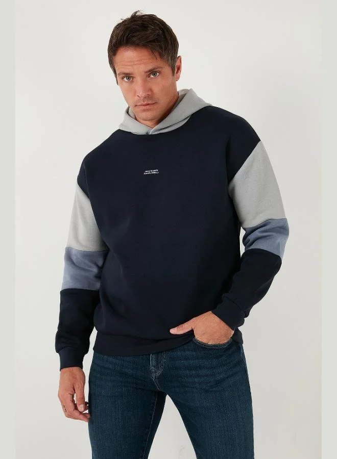 Buratti  Buratti Cotton Relaxed Fit Hooded Furry Soft Raised Sweat Men's SWEAT 5905299 for Men | Best Price UAE