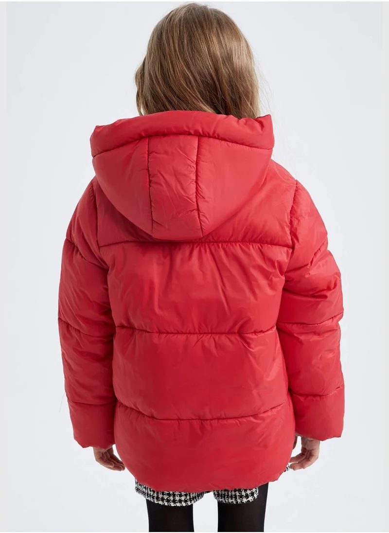 DeFacto Girl Hooded Long Sleeve Jacket