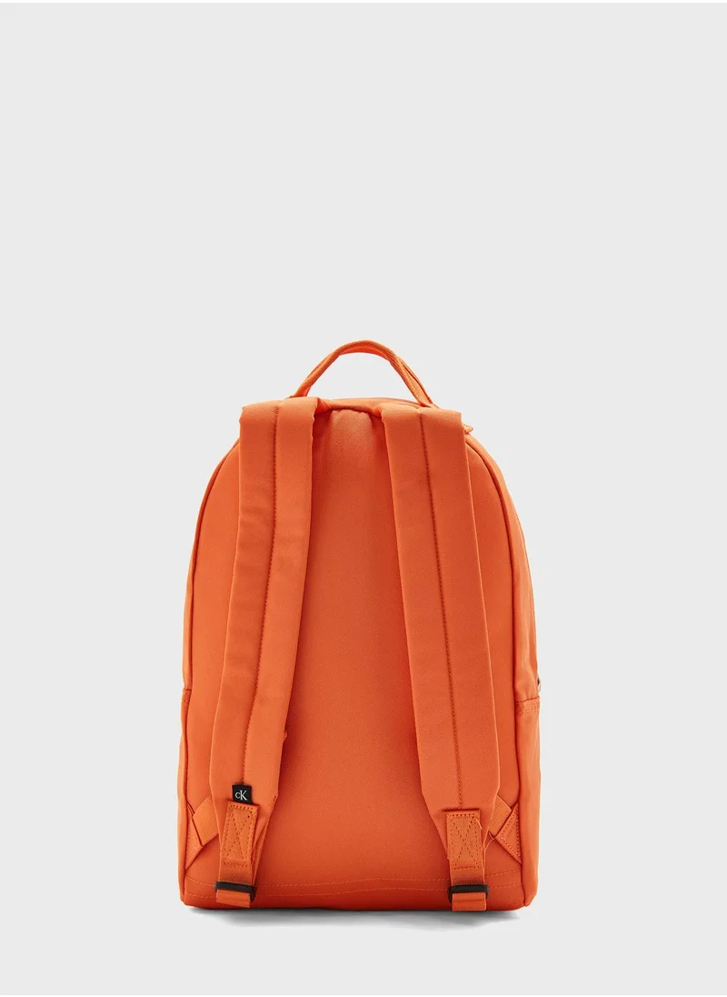 CALVIN KLEIN Logo Front Zip Backpack