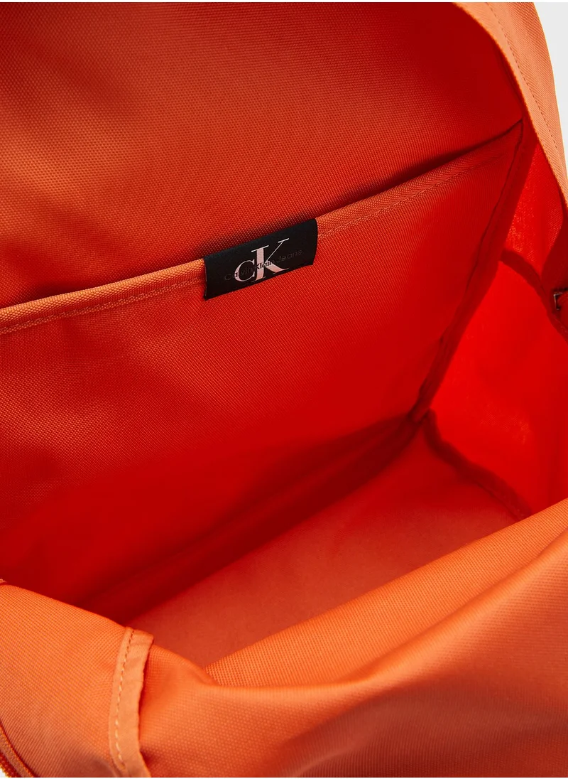 CALVIN KLEIN Logo Front Zip Backpack