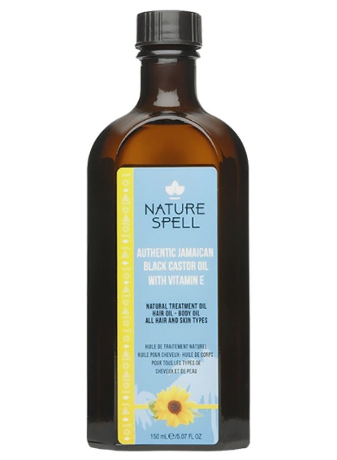 Nature Spell Jamaican Black Castor Oil For Hair And Skin With Vitamin E 150ml