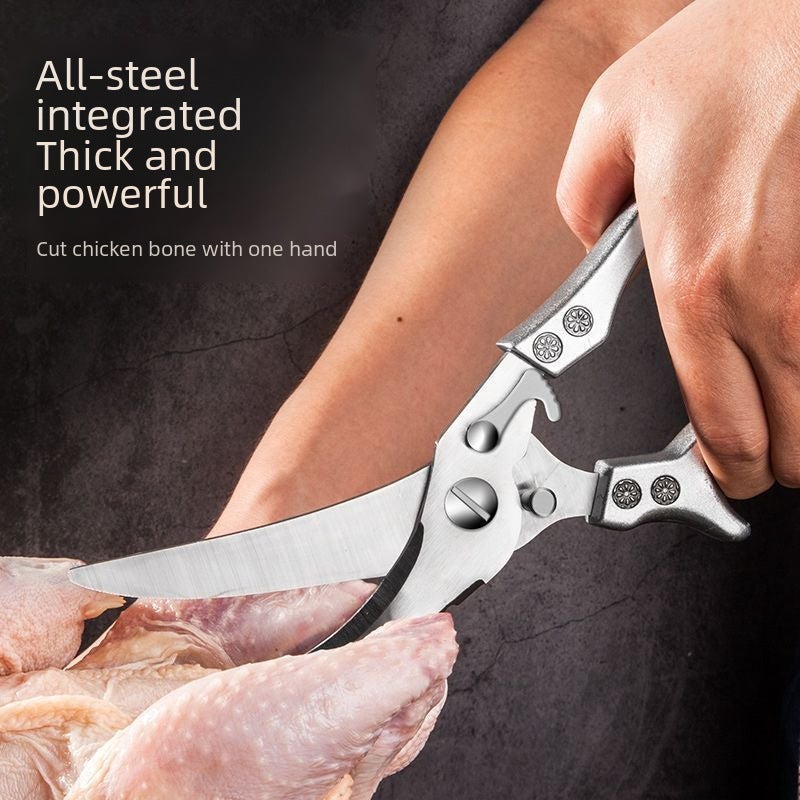 Factory spot multifunctional chicken bone scissors stainless steel kitchen scissors meat bone scissors fish scissors strong scissors(Multifunctional chicken bone scissors [bulk pp bag) - Image 4