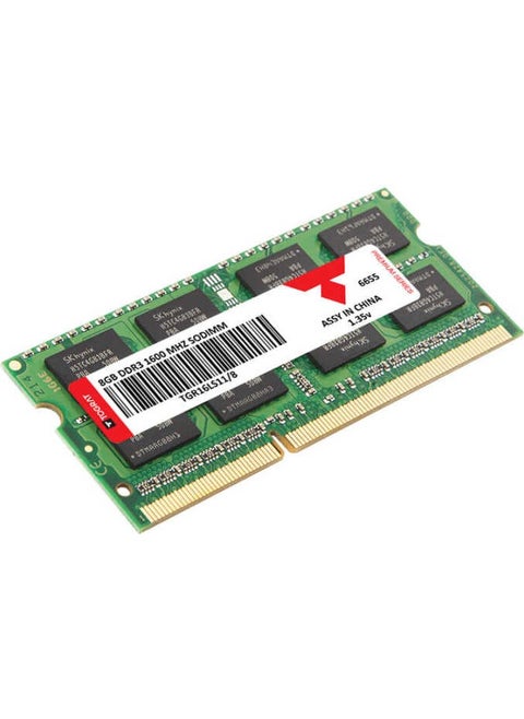 ذاكرة RAM للكمبيوتر المحمول 8 جيجابايت DDR3L بسرعة 1600 ميجاهرتز - TGR16LS11/8 - 1.35 فولت