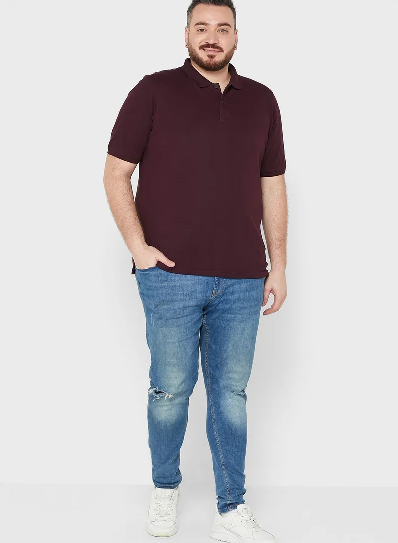 Seventy Five Plus Size Polo Shirt