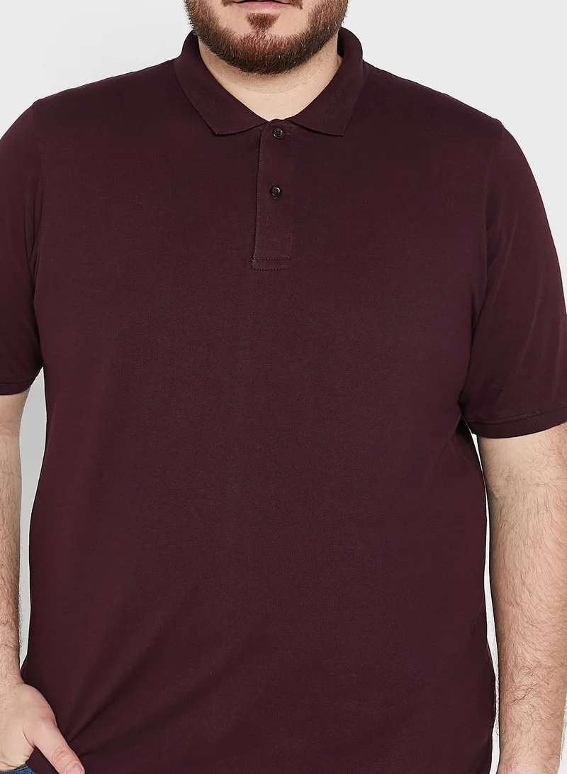 Seventy Five Plus Size Polo Shirt
