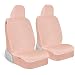 Carbella 2Pack Sheepskin Car Seat Covers Soft Plush Comfy Faux Fur Car Seat Covers Front Seats Cute Automotive Seat Protectors Seat Covers For Cars Car Accessories for Women Pink - Image 2