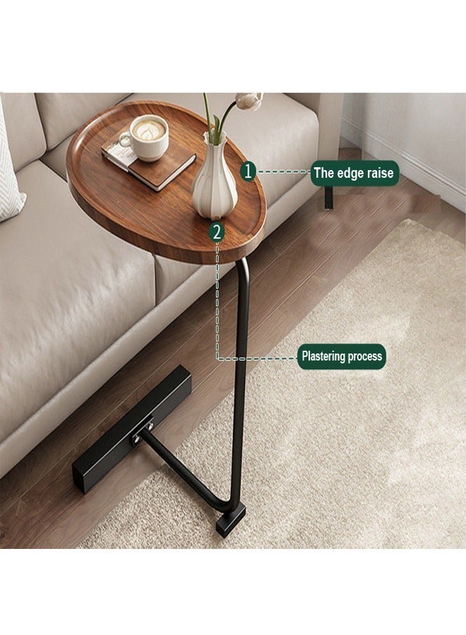 رافين طاولات قهوة فاخرة بتصميم عصري بيضاوي لغرفة المعيشة وأثاث منزلي 45 × 30 × 60 سم - Image 2