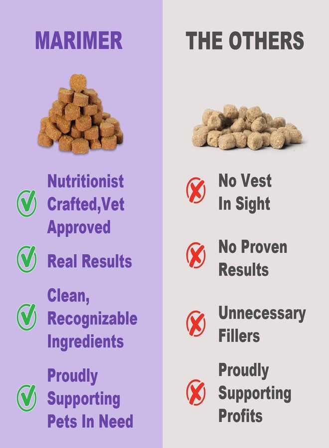 MARIMER Hip & Joint Chews for Dogs - Glucosamine, MSM, Chondroitin, Turmeric & Omega-3 - Mobility Chews for Dogs with Green Lipped Mussel & Eggshell Membrane - Chicken Flavor - 100 Soft Chews - Image 4