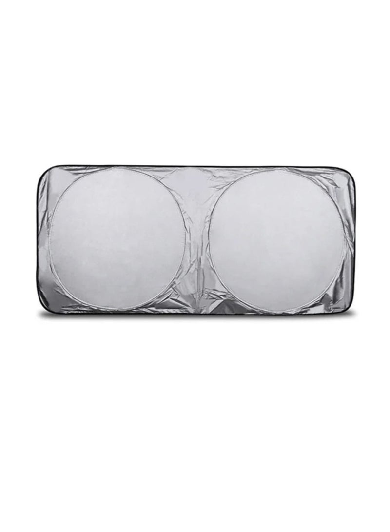Car and Truck Windshield Sun and Wind Shade (70 x 150 cm) – Reflective Sunshade Cover - Image 2