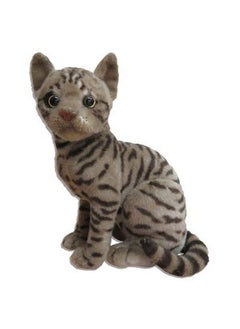 Tickles Cute Cat Soft Stuffed Plush Animal Toy For Kids Room (Size: 21 Cm Color: Grey And White)  - Image 3