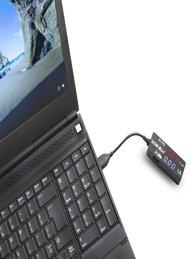 Triplett USB-Bug Dual-Output Inline USB-A Tester with Data Masking Port - Image 1