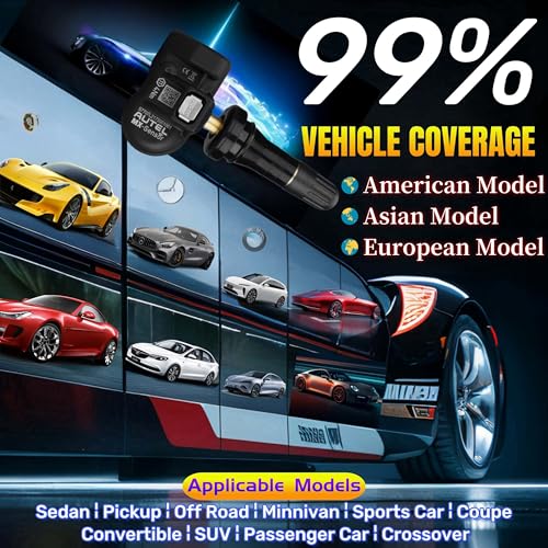 Autel MaxiTPMS MX Sensor 4pcs Pack Rubber Stem 315/433MHz TPMS Universal Tire Sensor Programmed by TPMS Tool TS401 TS408 TS501 TS508 TS601 TS608 MK808TS MX808TS MS906TS ITS600 - Image 3