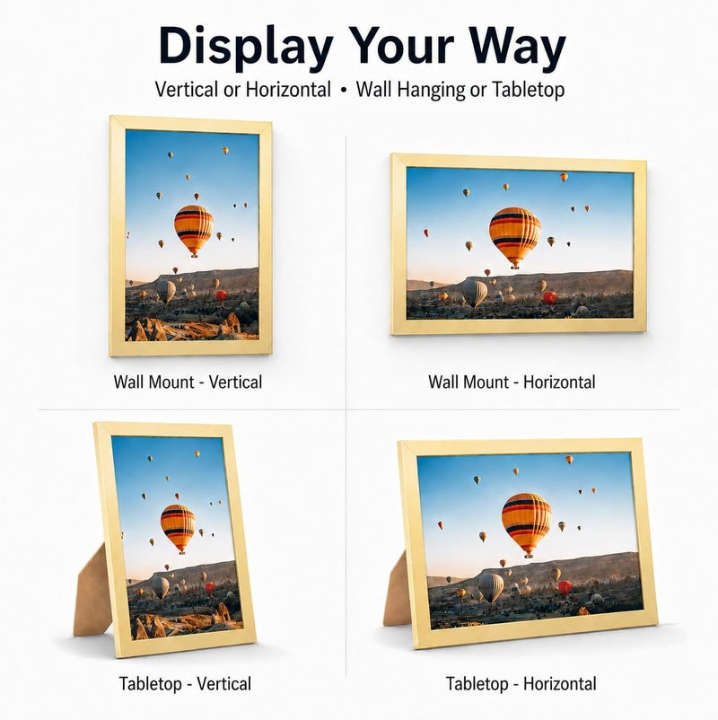 JCJMY 22x30 إطار صور بمقاس 22x24 مع ورقة زخرفية، لعرض الصور بمقاس 18x24 مع أو بدون ورقة زخرفية، إطار كبير للتعليق على الحائط بمقاس 22x24. - Image 5