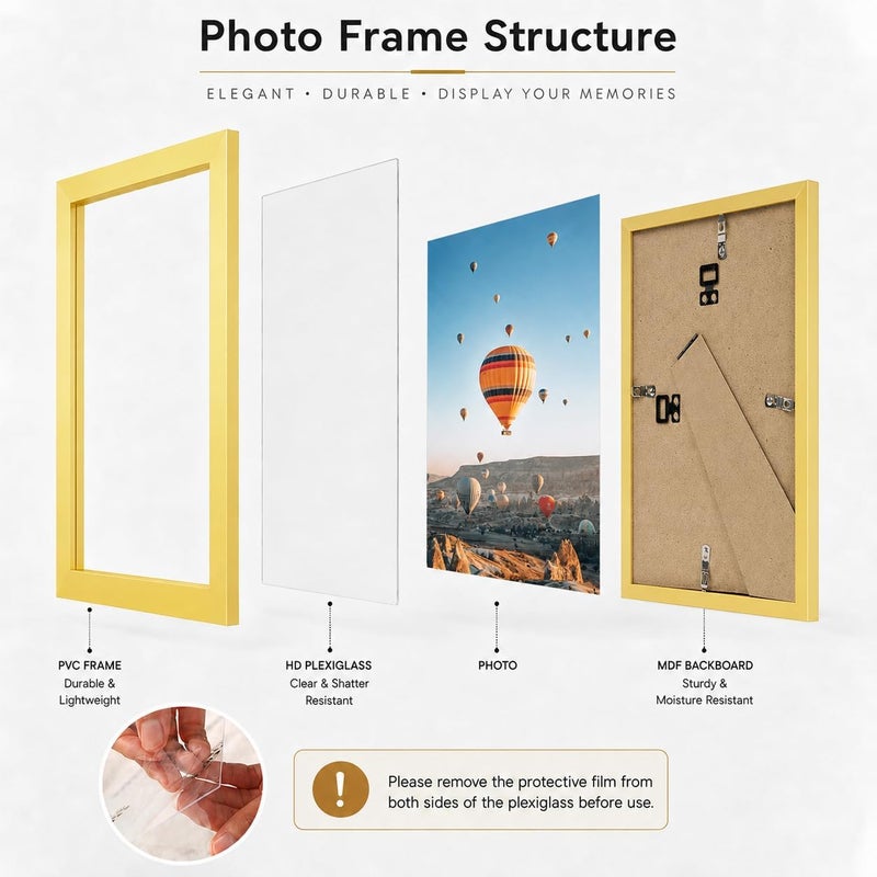 JCJMY 22x30 إطار صور بمقاس 22x24 مع ورقة زخرفية، لعرض الصور بمقاس 18x24 مع أو بدون ورقة زخرفية، إطار كبير للتعليق على الحائط بمقاس 22x24. - Image 2