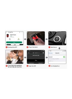 DATO DaTo OBD II diagnostic scanner bluetooth,  reading and clearing fault codes, displaying inspection and maintenance readiness status, and viewing vehicle data past and present  - Image 4