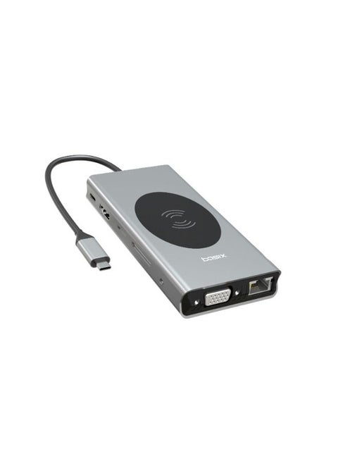 13 in 1 USB Type-C HUB USB Wireless Charging