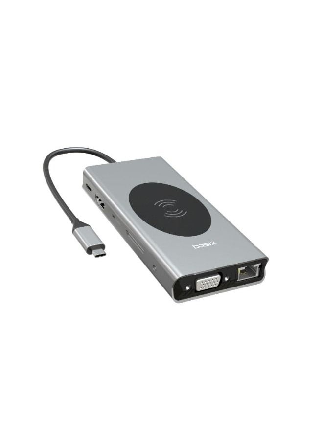 13 in 1 USB Type-C HUB USB Wireless Charging