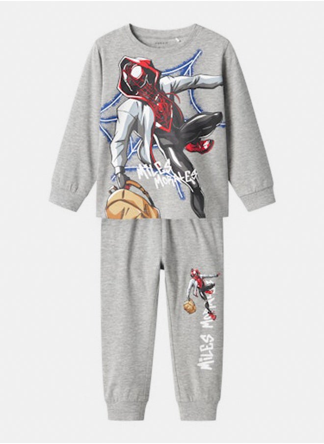 NAME IT name it Boys Nos Spider Longsleeve Nightset  - Image 1