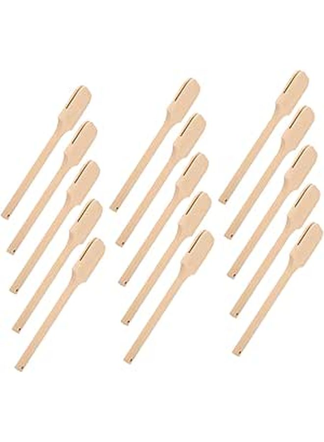 20 Pcs DIY Wedding Round Fan Handles Sticks for Bridal Party Decor - Image 1