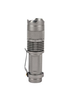 LUSTER Small LED flashlight with clip, silver  - Image 1