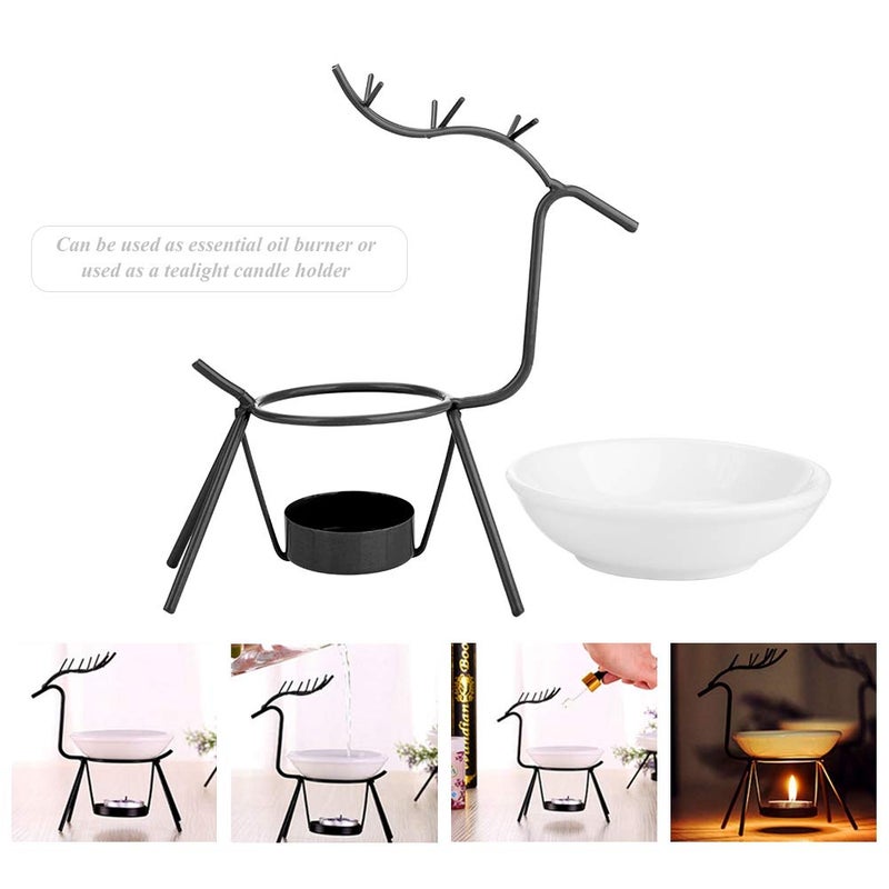 klarako Essential Oil Burner - Aromatherapy Lamps, Aromatherapy Essence Oil Burner Oil Lamps Decorations, Suitable For Meeting For Oil Lamps Rooms At Home(White) - Image 4