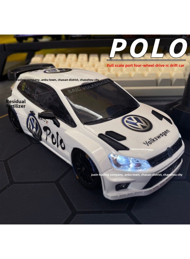 RC Drift Remote Control Car Model Racing Electric Toy Car POLO Flying Red Bull Sticker Landa Technology-Color: Without Stickers-dual Batteries - Image 3