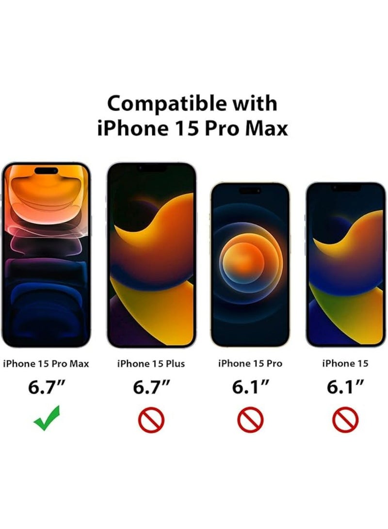 X-level iPhone 15 Pro Max Women Girl Protective Cover Case with Camera Protector, Hard PC and TPU Phone Accessories Back Cover Anti-Fingerprint, Anti-Fall, Anti-oil matte phone Protector for 15 Pro Max - Image 2