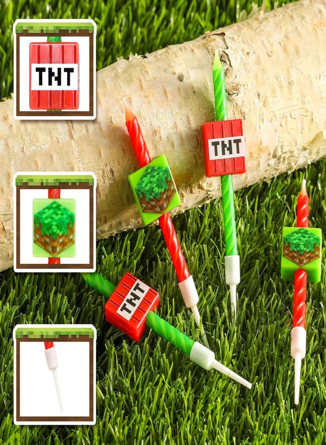 PHD CAKE Pixel Miner Birthday Candles for Miner Crafting, Birthday Party Decorations, Pixel Game Party Supplies, Themed Mine Pixel - Image 4