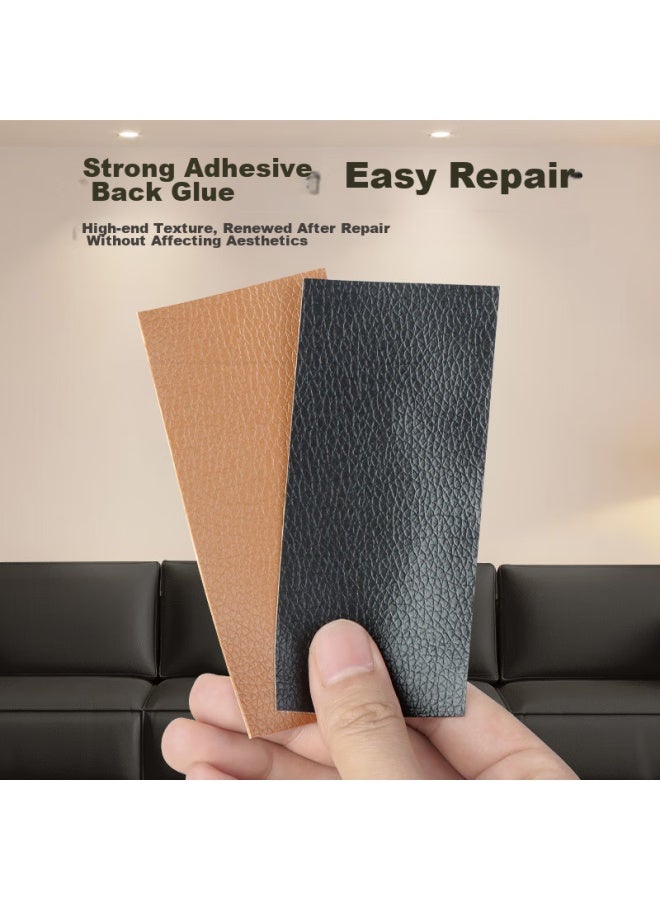 Miloch Miluqi Self-Adhesive Leather Sofa Repair Patch, Seat Renovation, Car Leather Seat, Electric Vehicle Seat Leather Repair, Self-Adhesive Roll, Black [5Cm Wide * 5M Long], 2 Rolls - Image 5