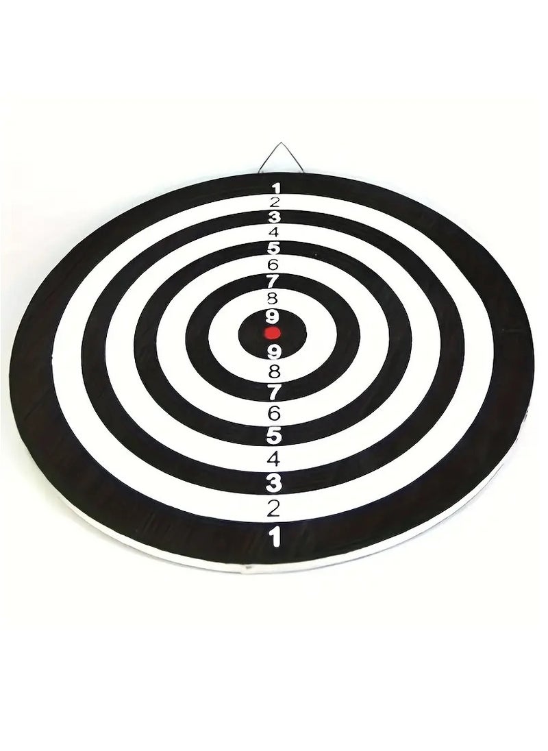 Generic - 17'' Paper Darts Board Game Set 2-Sided with 6Pcs Steel Tip Darts - Image 1