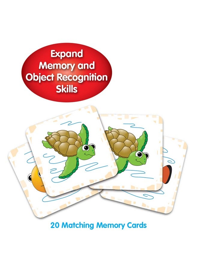 The Learning Journey My First Memory Game - Ocean Memory - 20 Card Matching Memory Game - Educational Toddler Gifts for Boys & Girls Ages 2 and Up, Multicolor - Image 2