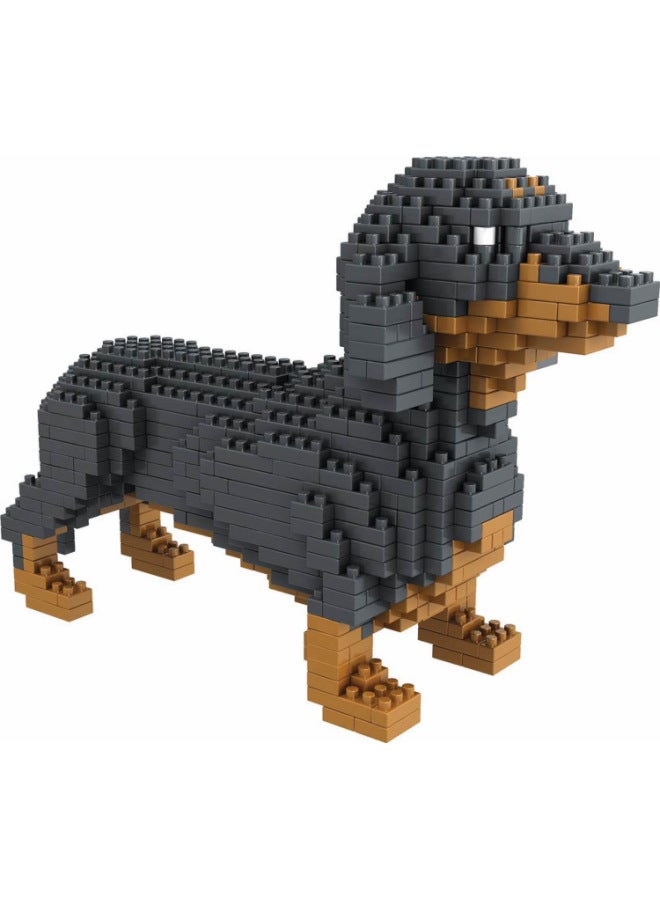 Star Of Small Particle Building Blocks Toys Assembled Toys Animals 6618-1~6618-12 Dog Series Wholesale-Color:Star-6618-8 Teddy - Image 4