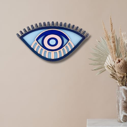 APS ART PLUS STORE Wooden 3D Evil Eye Wall Sculpture For Wall Decor, Unique Wall Decorative Item For Home, Office, Living Room Wall Decor - Image 3
