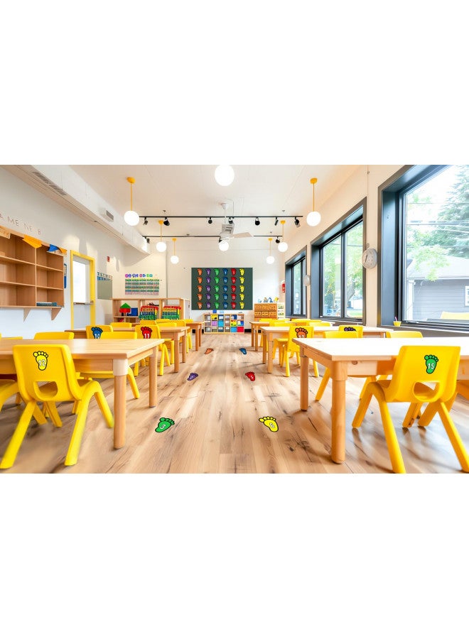 SICOHOME SICOHOME 36Pcs Number Spot Markers Stickers,4" Floor Numbers for Classroom,Floor Numbers for Classroom,Line Up Spots for Classroom Floor Number Spot Helpers Colorful Markers for Classroom Kindergarten - Image 4