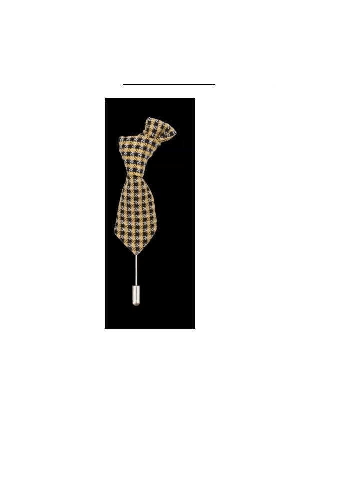 Checkered tie pin, a stylish men's accessory for a formal look