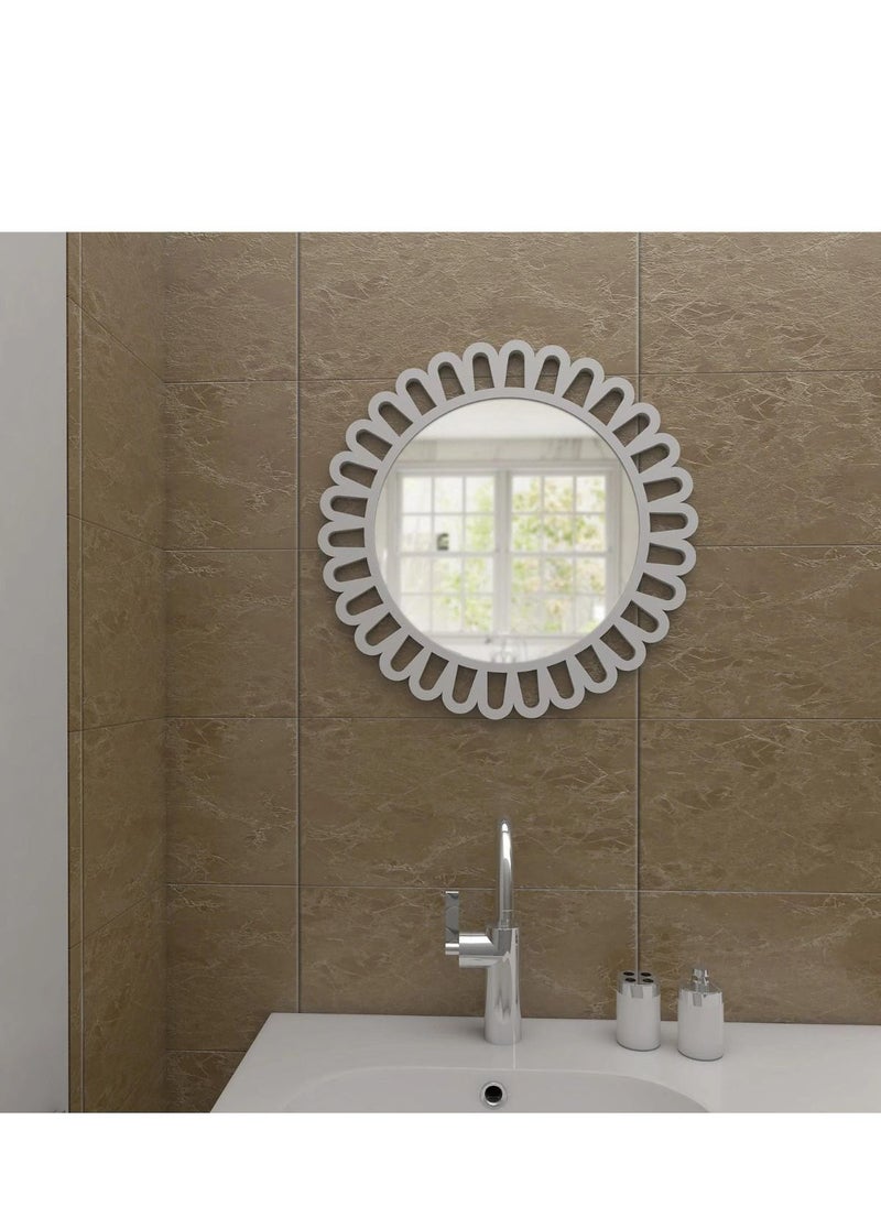 Wooden Twist Big Wooden Wall Mirror, Dressing Bathroom Vanity Mirror  - Image 2