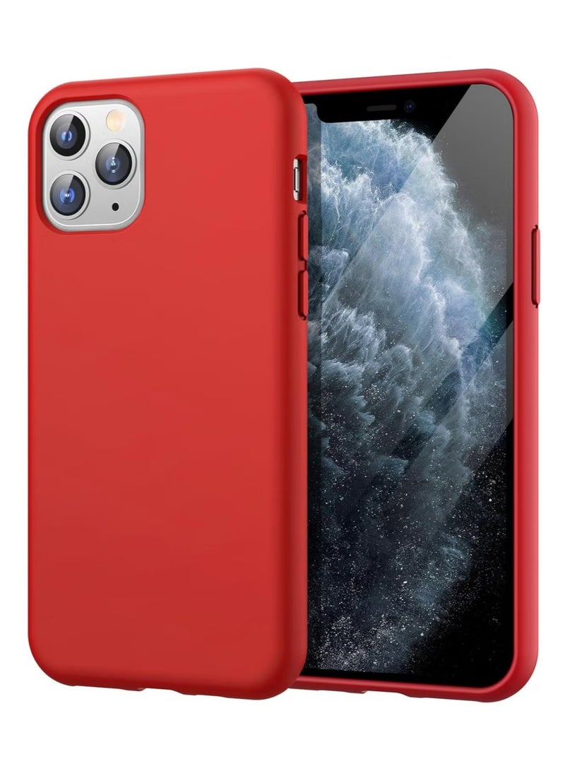 DUSALA iPhone 11 Pro Max Case, Liquid Silicone Phone Case for iPhone 11 Pro Max 6.5 Inch, Colorful Silky-Soft Protective Cover (Red) - Image 1