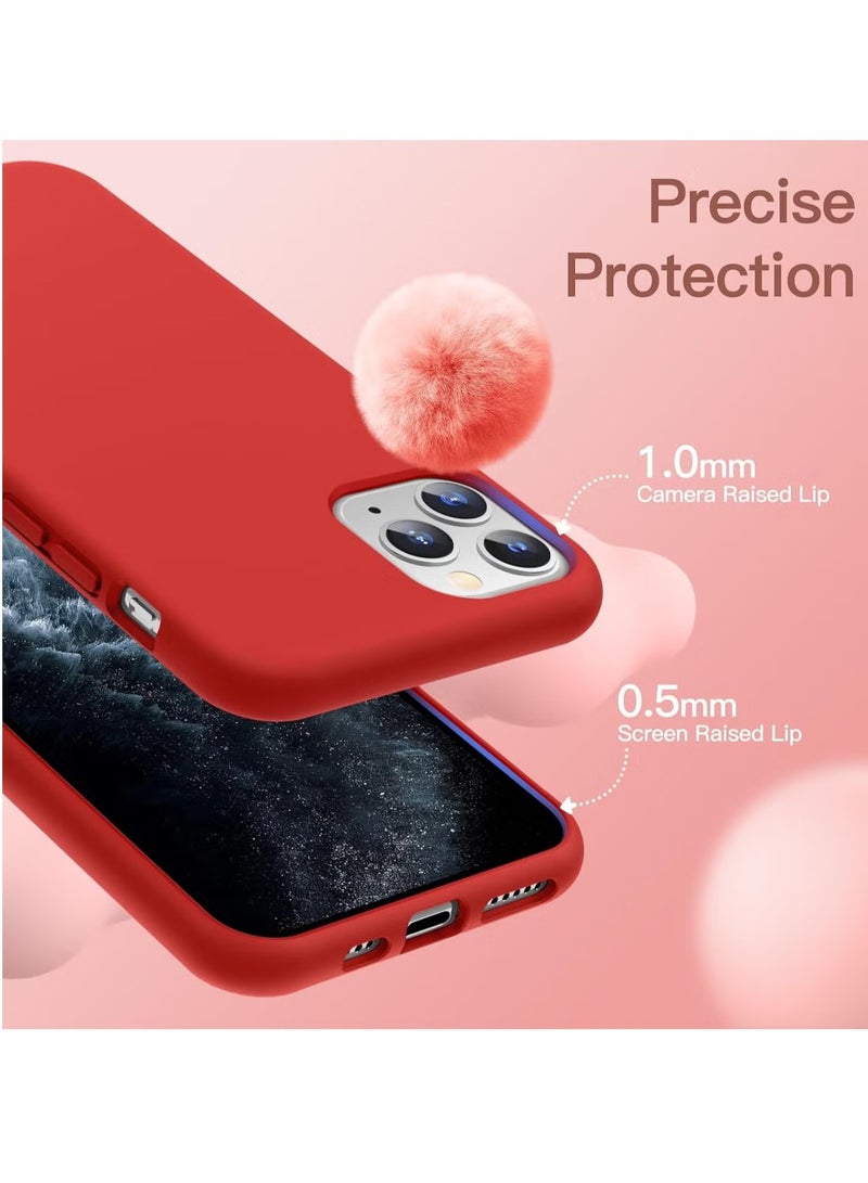 DUSALA iPhone 11 Pro Max Case, Liquid Silicone Phone Case for iPhone 11 Pro Max 6.5 Inch, Colorful Silky-Soft Protective Cover (Red) - Image 3