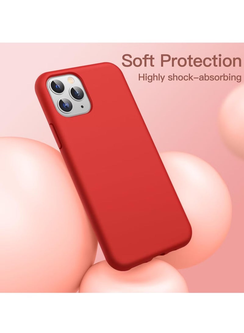 DUSALA iPhone 11 Pro Max Case, Liquid Silicone Phone Case for iPhone 11 Pro Max 6.5 Inch, Colorful Silky-Soft Protective Cover (Red) - Image 4