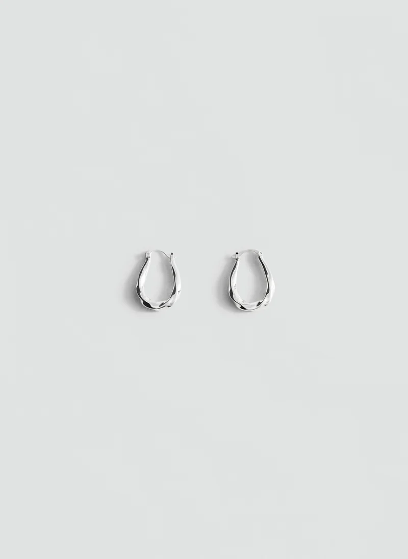 Embossed Hoop Earrings