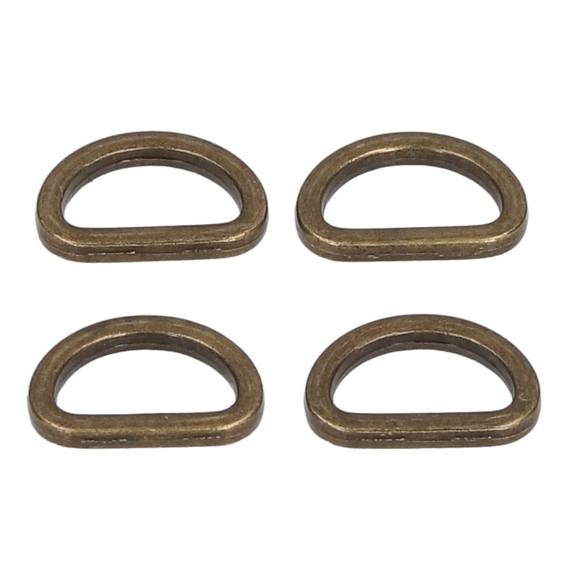 10pcs D Rings Reliable Durable Glossy Comfortable Small Compact Decorative Bag Buckles for DIY CraftsBronze - Image 3