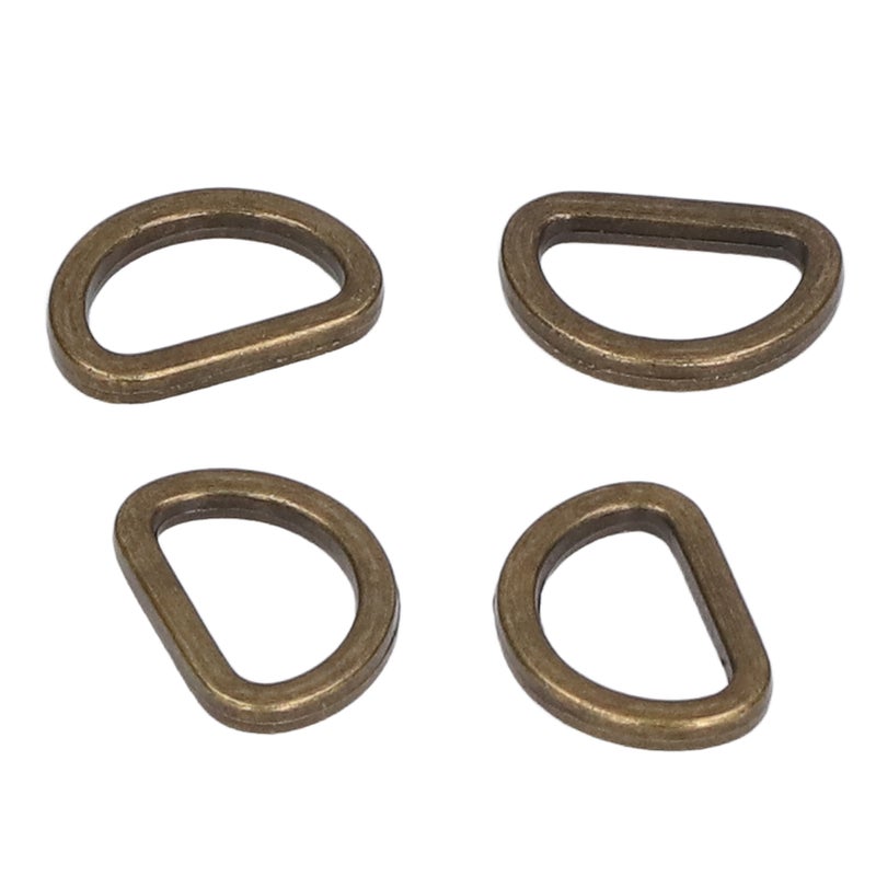 10pcs D Rings Reliable Durable Glossy Comfortable Small Compact Decorative Bag Buckles for DIY CraftsBronze - Image 4