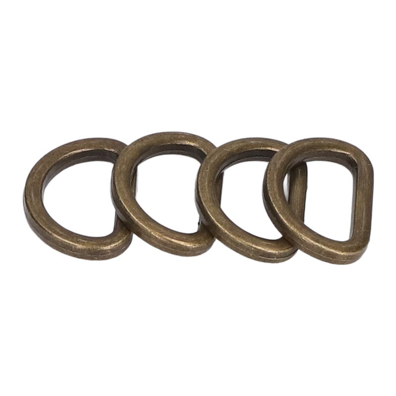 10pcs D Rings Reliable Durable Glossy Comfortable Small Compact Decorative Bag Buckles for DIY CraftsBronze - Image 5