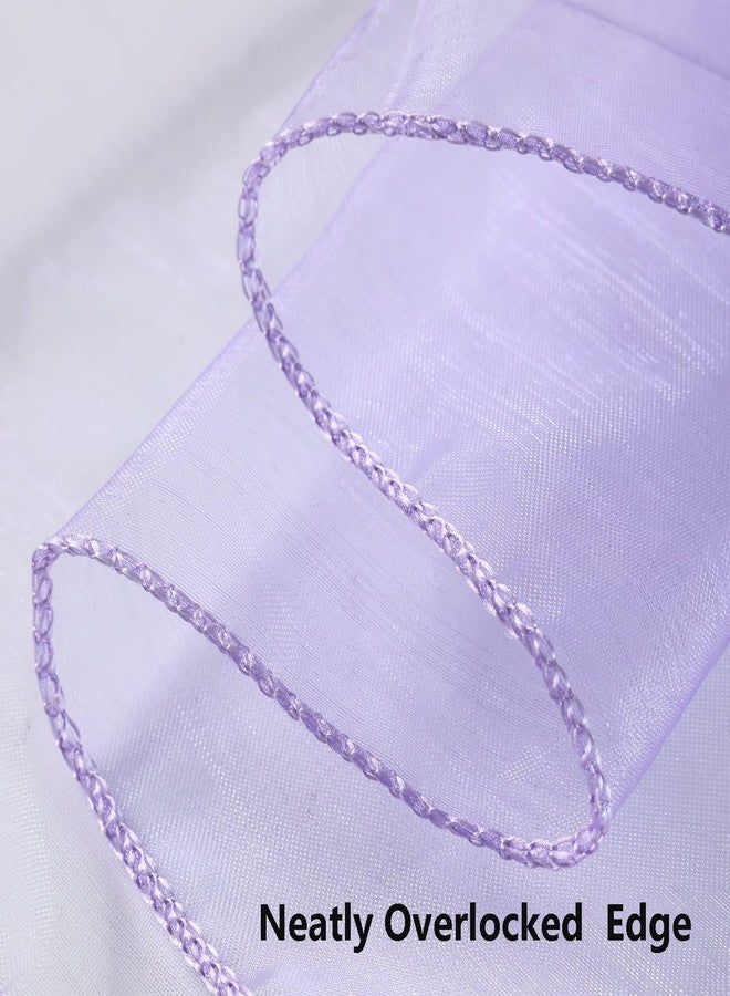 MAGTOWNE 50 Pack Lavender Organza Chair Sashes, Universal Chiffon Knots Lavender Chair Bows for Wedding Party Reception Ceremony Banquet Decor - Image 5