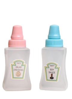 Generic Mini Squeeze Bottles for Ketchup and Mustard - Ideal for Sauces, Salad Dressings, Mustard and Dips - 25ml Capacity, 2 Pack Plastic  - Image 3