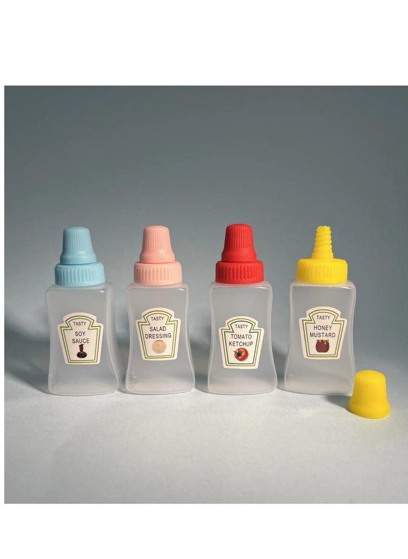 Generic - Mini Squeeze Bottles for Ketchup and Mustard - Ideal for Sauces, Salad Dressings, Mustard and Dips - 25ml Capacity, 2 Pack Plastic - Image 1