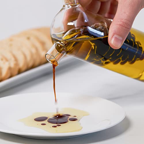 True Napa Olive Oil and Vinegar Cruet with Cork Stopper, Perfect for Housewarming, Picnic, Dinner, BBQ, Outdoor Party, Salad Bar Accessories, Home Essentials, Set of 1 - Image 4